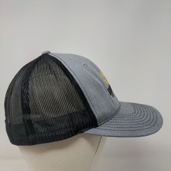 Sunbelt Rentals Snapback Mesh Back Trucker Hat Gray One Size Embroidered - Picture 4 of 9